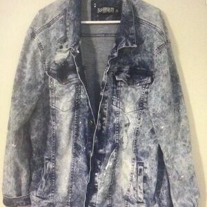 Men's Distressed Denim Jacket